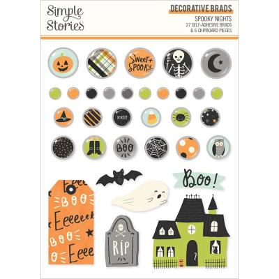 Simple Stories Spooky Nights - Decorative Brads
